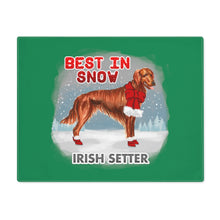 Load image into Gallery viewer, Irish Setter Best In Snow Placemat