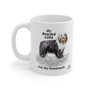 My Bearded Collie Ate My Homework Mug