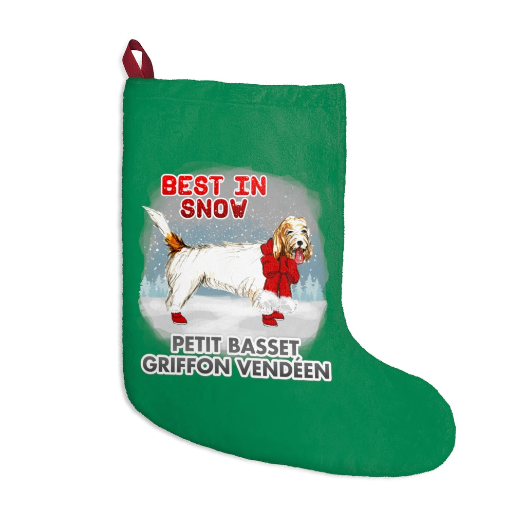 Petit Basset Griffon Vendeen Best In Snow Christmas Stockings