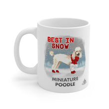 Load image into Gallery viewer, Miniature Poodle Best In Snow Mug