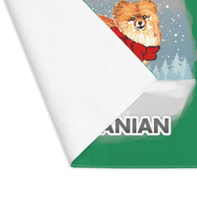 Load image into Gallery viewer, Pomeranian Best In Snow Placemat