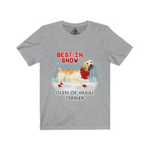 Load image into Gallery viewer, Glen of Imaal Terrier Best In Snow Unisex Jersey Short Sleeve Tee