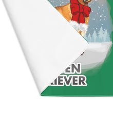 Load image into Gallery viewer, Golden Retriever Best In Snow Placemat