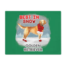 Load image into Gallery viewer, Golden Retriever Best In Snow Placemat