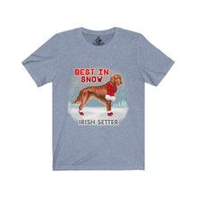 Load image into Gallery viewer, Irish Setter Best In Snow Unisex Jersey Short Sleeve Tee