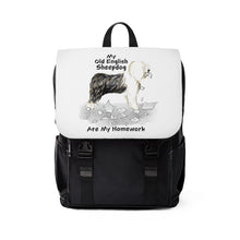 Load image into Gallery viewer, My Old English Sheepdog Ate My Homework Backpack