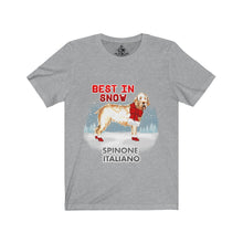 Load image into Gallery viewer, Spinone Italiano Best In Snow Unisex Jersey Short Sleeve Tee