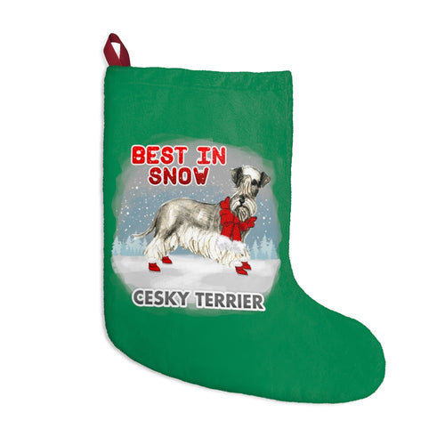 Cesky Terrier Best In Snow Christmas Stockings