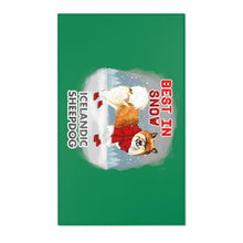 Load image into Gallery viewer, Icelandic Lowland Sheepdog Best In Snow Area Rug