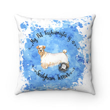 Load image into Gallery viewer, Sealyham Terrier Pet Fashionista Square Pillow