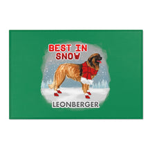 Load image into Gallery viewer, Leonberger Best In Snow Area Rug