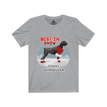 Load image into Gallery viewer, Giant Schnauzer Best In Snow Unisex Jersey Short Sleeve Tee