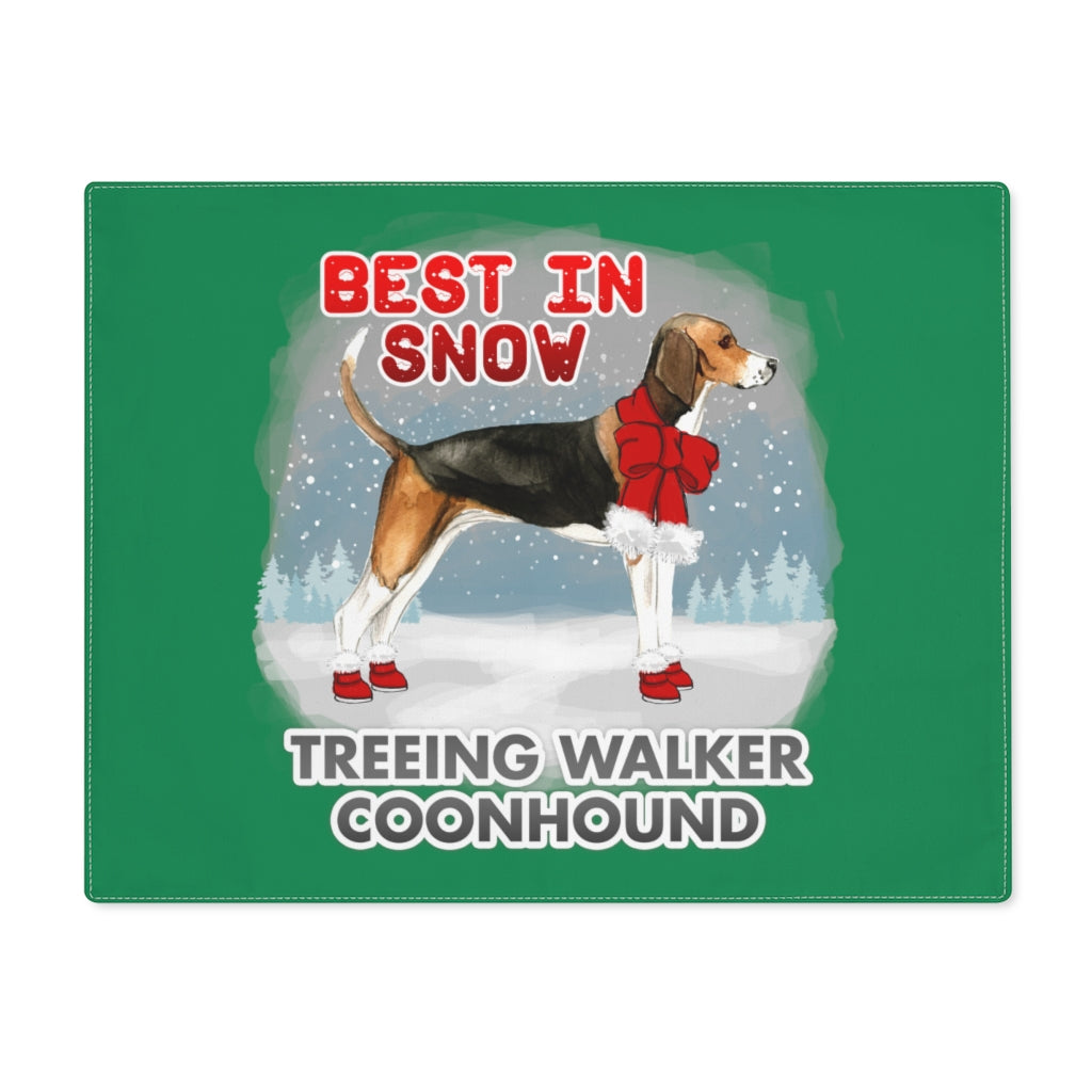 Treeing Walker Coonhound Best In Snow Placemat