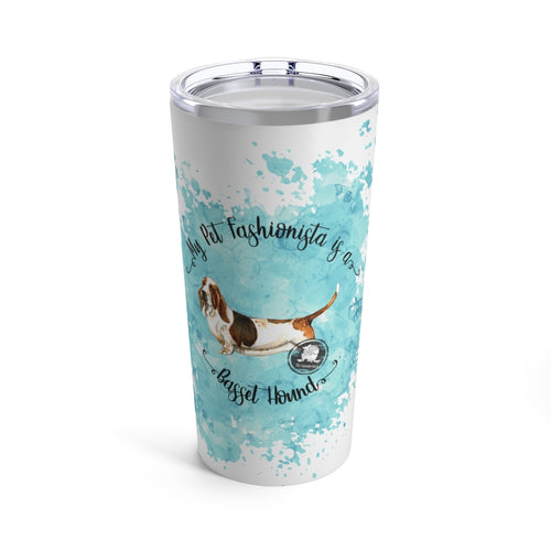 Basset Hound Pet Fashionista Tumbler
