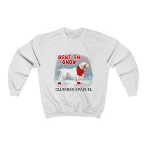 Clumber Spaniel Best In Snow Heavy Blend™ Crewneck Sweatshirt