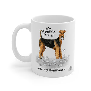 My Airedale Terrier Ate My Homework Mug