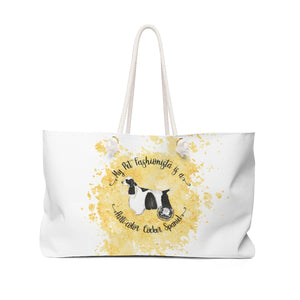 Parti-Color Cocker Spaniel Pet Fashionista Weekender Bag