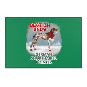 German Short Haired Pointer Best In Snow Area Rug