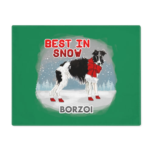 Borzoi Best In Snow Placemat