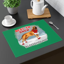Load image into Gallery viewer, Bloodhound Best In Snow Placemat
