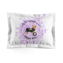 Load image into Gallery viewer, Yorkshire Terrier Pet Fashionista Pillow Sham