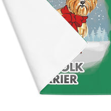 Load image into Gallery viewer, Norfolk Terrier Best In Snow Placemat