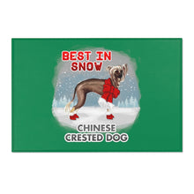 Load image into Gallery viewer, Chinese Crested Best In Snow Area Rug