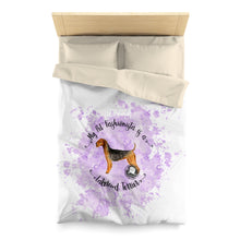 Load image into Gallery viewer, Lakeland Terrier Pet Fashionista Duvet Cover