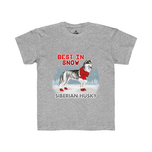 Siberian Husky Best In Snow Kids Regular Fit Tee