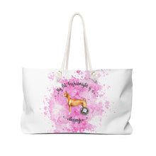 Load image into Gallery viewer, Basenji Pet Fashionista Weekender Bag