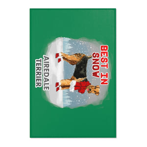 Airedale Terrier Best In Snow Area Rug