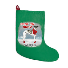 Load image into Gallery viewer, Whippet Best In Snow Christmas Stockings