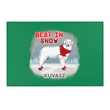 Load image into Gallery viewer, Kuvasz Best In Snow Area Rug