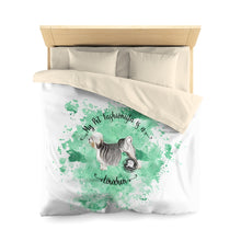 Load image into Gallery viewer, Lowchen Pet Fashionista Duvet Cover
