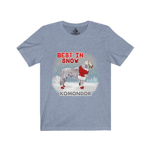Komondor Best In Snow Unisex Jersey Short Sleeve Tee
