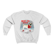 Load image into Gallery viewer, Pug Best In Snow Heavy Blend™ Crewneck Sweatshirt