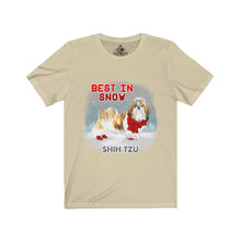 Load image into Gallery viewer, Shih Tzu Best In Snow Unisex Jersey Short Sleeve Tee