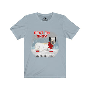Skye Terrier Best In Snow Unisex Jersey Short Sleeve Tee