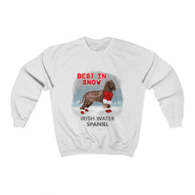 Load image into Gallery viewer, Irish Water Spaniel Best In Snow Heavy Blend™ Crewneck Sweatshirt