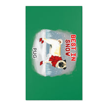 Load image into Gallery viewer, Pug Best In Snow Area Rug