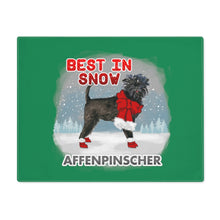 Load image into Gallery viewer, Affenpinscher Best In Snow Placemat