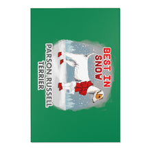Load image into Gallery viewer, Parson Russell Terrier Best In Snow Area Rug