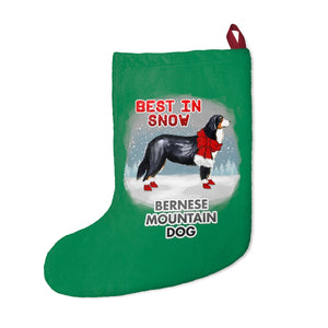 Bernese Mountain Dog Best In Snow Christmas Stockings