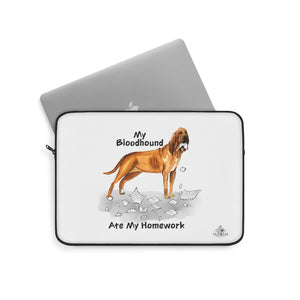 My Bloodhound Ate My Homework Laptop Sleeve