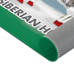 Siberian Husky Best In Snow Area Rug