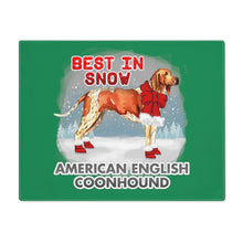 Load image into Gallery viewer, American English Coonhound Best In Snow Placemat