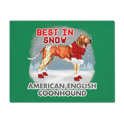 American English Coonhound Best In Snow Placemat