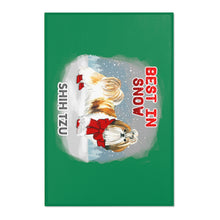 Load image into Gallery viewer, Shih Tzu Best In Snow Area Rug