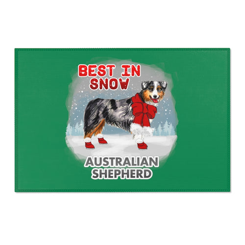 Australian Shepherd Best In Snow Area Rug