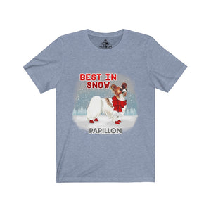 Papillon Best In Snow Unisex Jersey Short Sleeve Tee